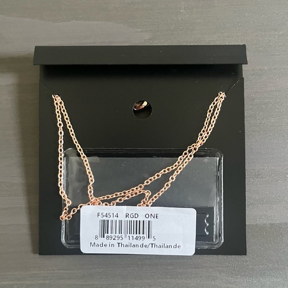 COACH Rose Gold Open Circle Double Strand Toggle Bracelet NWT - Picture 2 of 2
